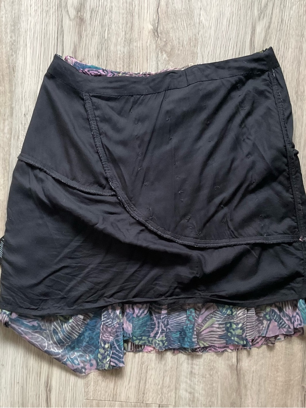 Anthropologie Printed Tulle Ruffle Mini Skirt Size 10 - Picture 5 of 13